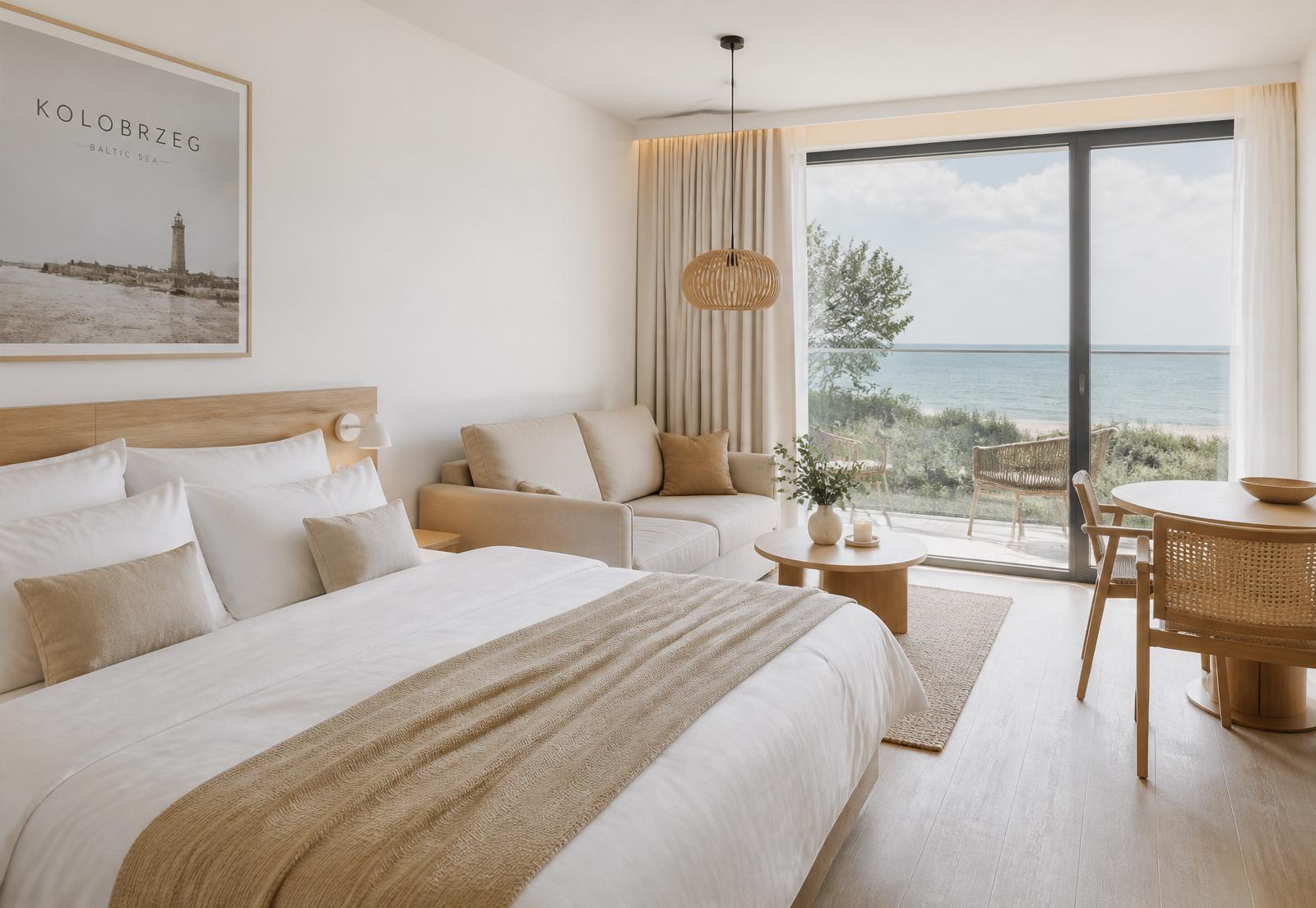 Jasny apartament nad morzem w Kołobrzegu przygotowany dla gości przez PrimeStay